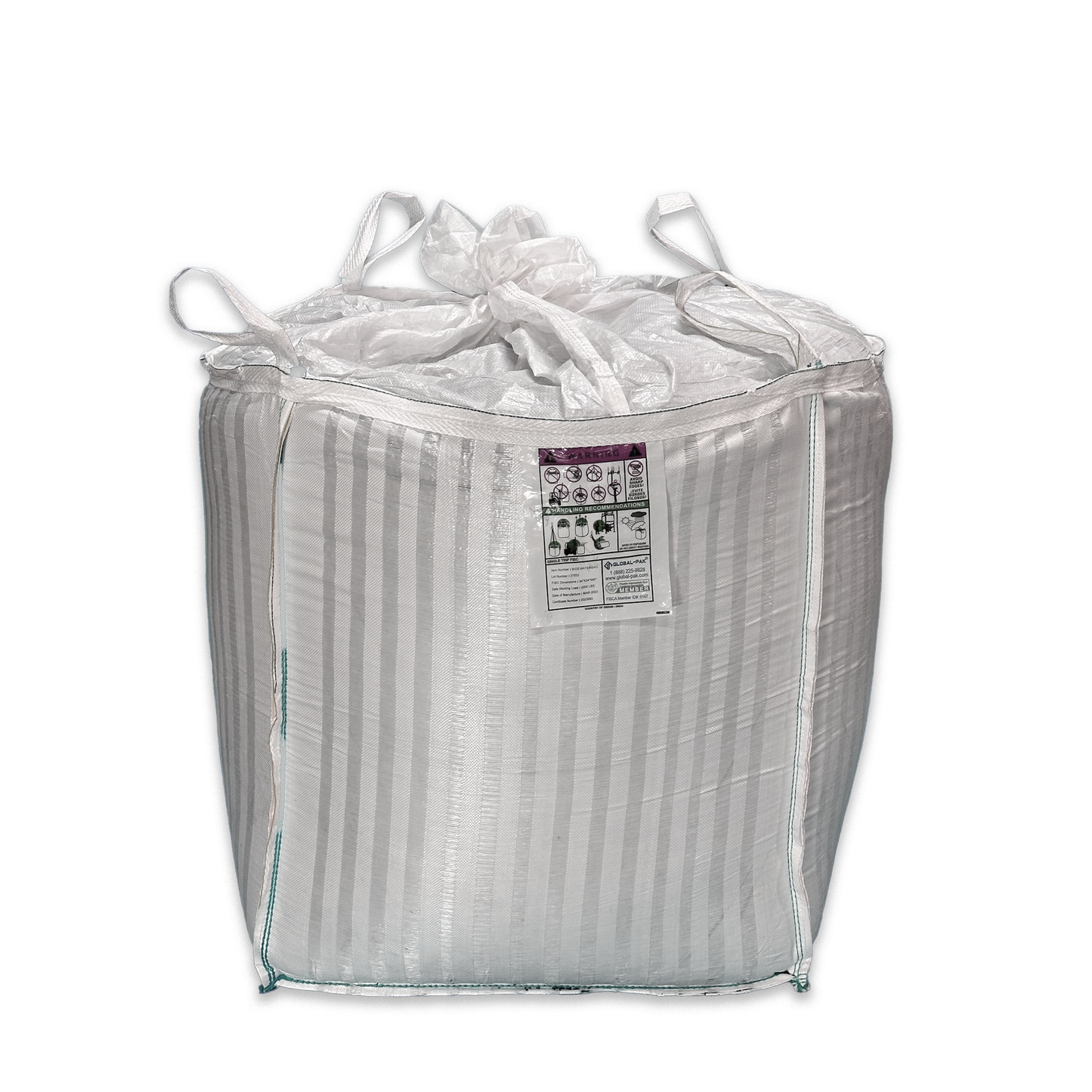 Dewatering Bulk Bag 34" x 34" x 40" Duffel Top, Flat Bottom