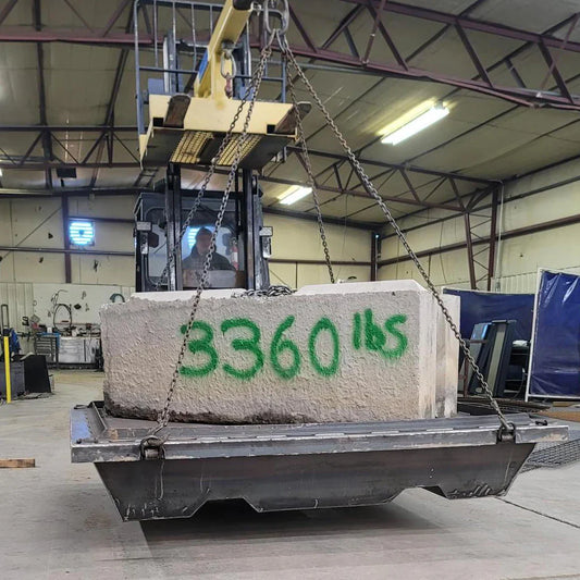Steel Concrete Washout Pan | 74"x74"x14" - 1 Cubic Yard - 199 Gallon