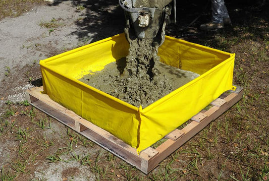 WashOut Pros Yellow Concrete Washout Berm
