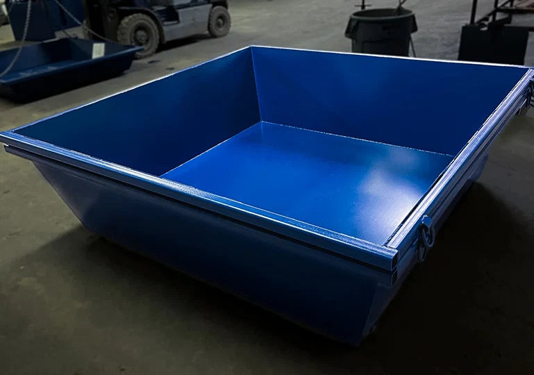 ECONO Steel Concrete Washout Pan | 88"x88"x23" - 3 Cubic Yard - 614 Gallon