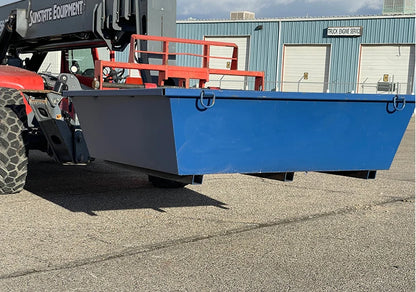ECONO Steel Concrete Washout Pan | 88"x88"x23" - 3 Cubic Yard - 614 Gallon