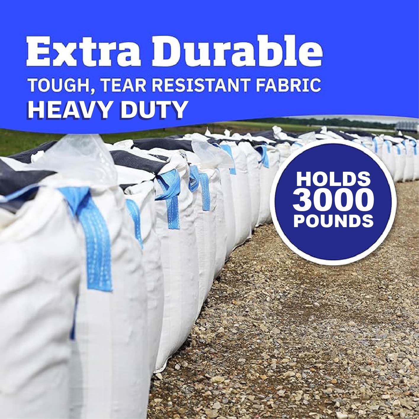 Demo Debris Bags - Duffle Top (Min 25) 3000lb Capacity