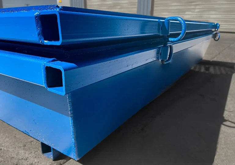 ECONO Steel Concrete Washout Pan | 86"x86"x20" - 2 Cubic Yard - 444 Gallon Capacity