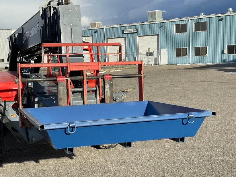 ECONO Steel Concrete Washout Pan | 74"x74"x14" - 1 Cubic Yard - 199 Gallon Capacity & Optional Lid